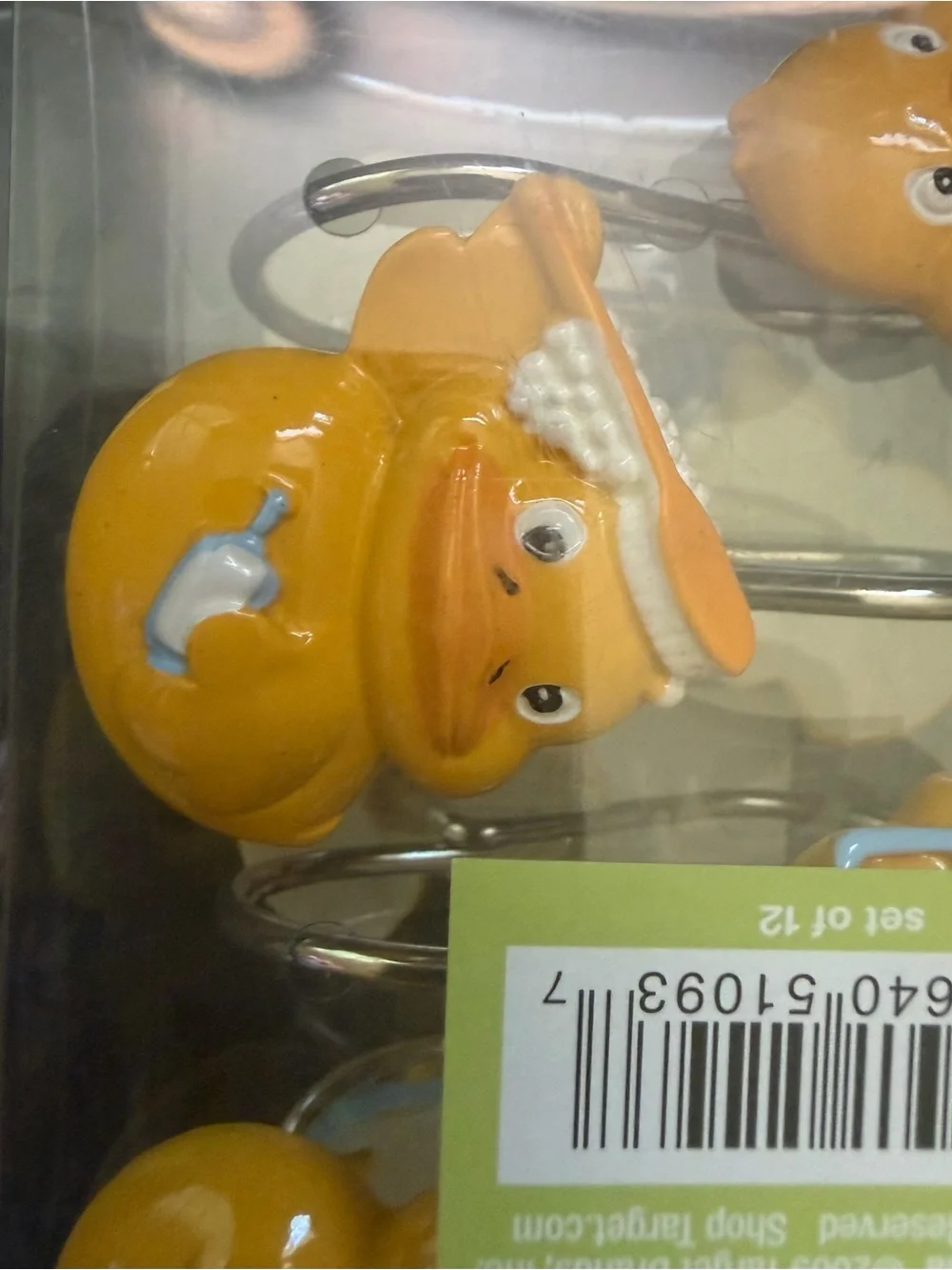 Circo Yellow Rubber Ducky Shower Curtain Hooks - Pack of 12